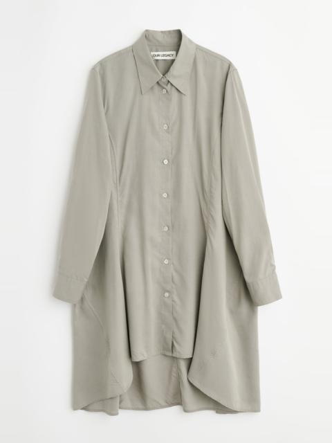 Our Legacy Flux Shirt Willow Grey Softflow Tencel