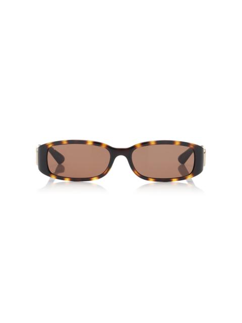 GUCCI Hailey Square-Frame Acetate Sunglasses brown