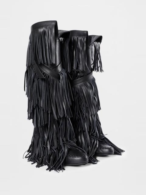 Ann Demeulemeester Aala Soft Fringe Boots