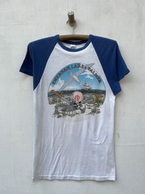Other Designers Archival Clothing - Vintage Emerson Lake Palmer 70s Raglan Elp