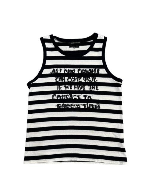Other Designers Japanese Brand - The Difference By Rupert Cyberpunk Poem Stripe Sleeveless