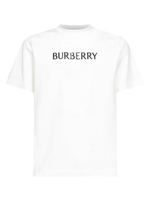 Burberry Burberry Men Chalk White Cotton Logo T-Shirt
