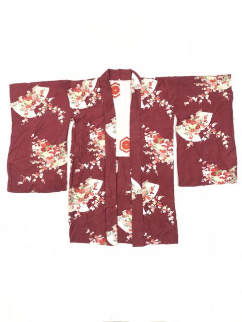 Japanese Brand - VINTAGE FLORAL PATTERN SILK KIMONO JAPAN