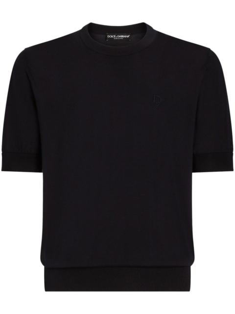 Dolce & Gabbana logo-embroidered T-shirt