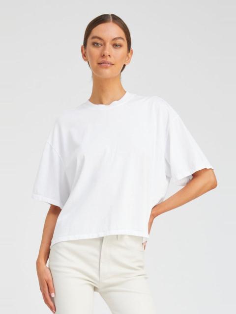 SPRWMN WHITE SUPIMA COTTON BOXY TEE