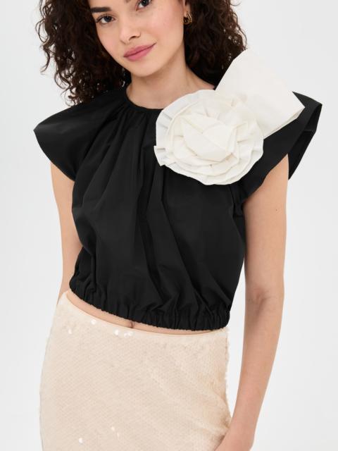 Sea Laurie Solid Flutter Sleeve Top