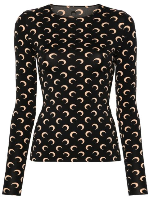 Marine Serre Marine Serre Women Moon Crewneck Top