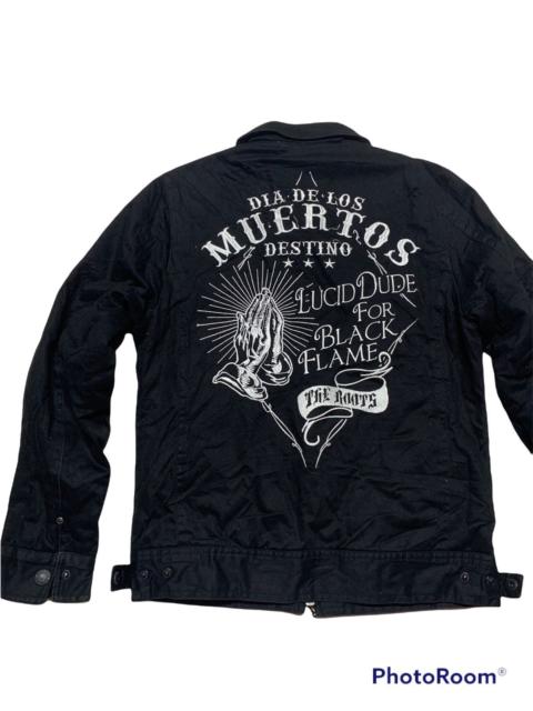 Other Designers Designer - Black flame jacket