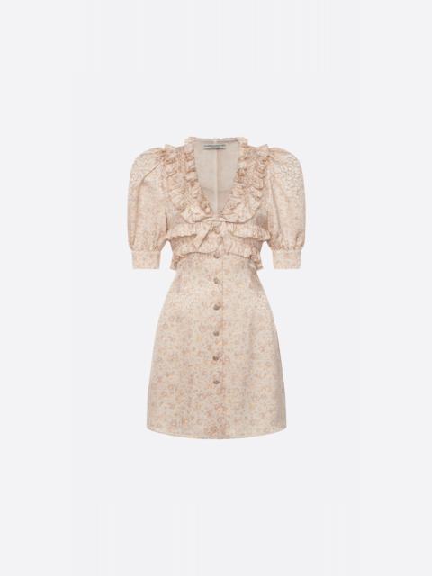 Alessandra Rich JACQUARD MINI DRESS