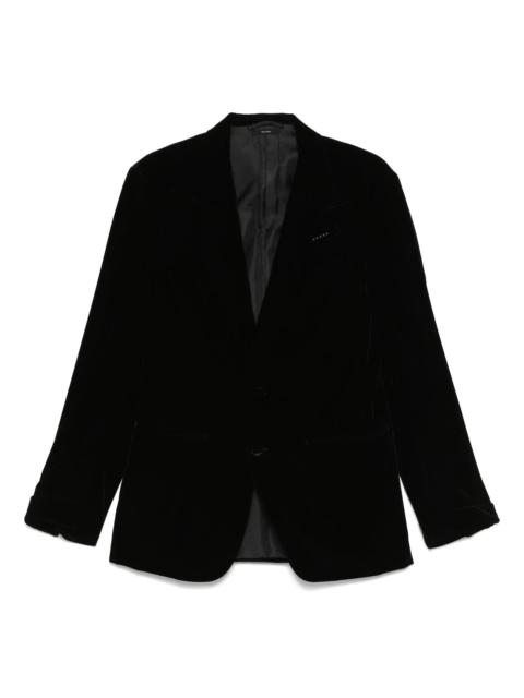 TOM FORD single-breasted velvet blazer