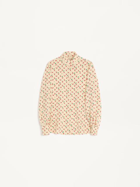 Valentino CREPE DE CHINE SHIRT WITH CHERRYFIC PRINT
