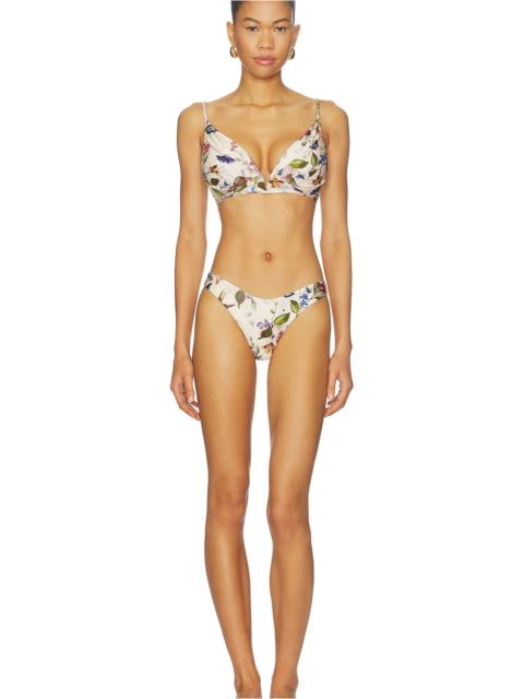 Zimmermann Patience Tuck Plunge Bikini Set