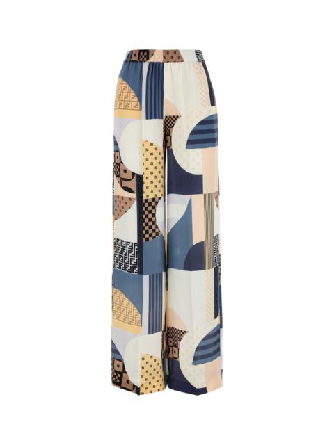 FENDI Fendi Women Printed Crepe Pyjama Pant