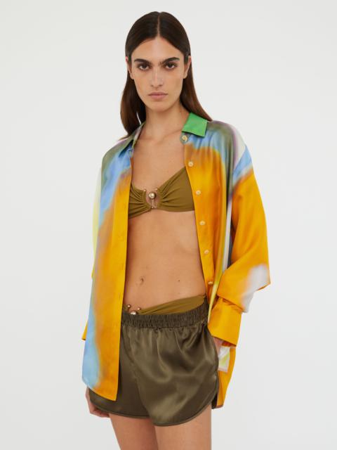 CHRISTOPHER ESBER Aura Silk Slim Shirt