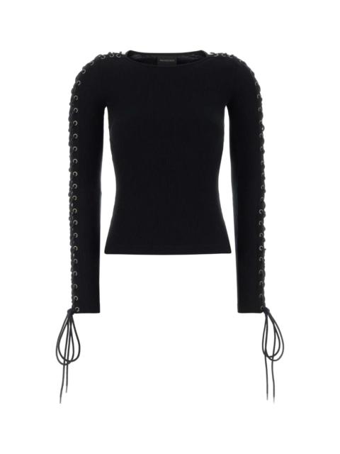 BALENCIAGA Balenciaga Women Black Cotton T-Shirt