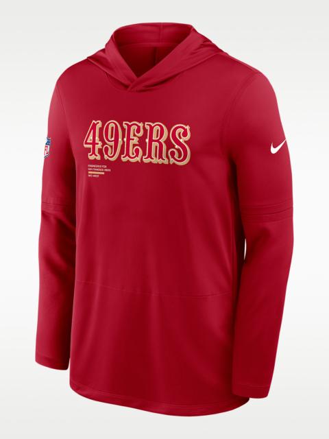 Nike San Francisco 49ers Pure Fury Sideline Men's Nike Dri-FIT NFL Long-Sleeve Hooded Top