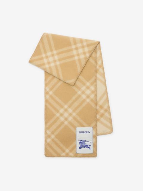 Burberry Check Wool Scarf