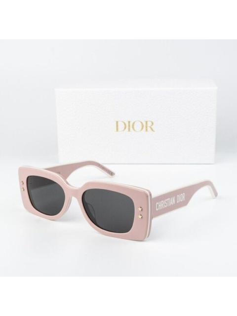 Dior Dior DIORPACIFIC S1U Women Sunglasses Pink White Rectangle DIORPACIFIC S1U 40A0
