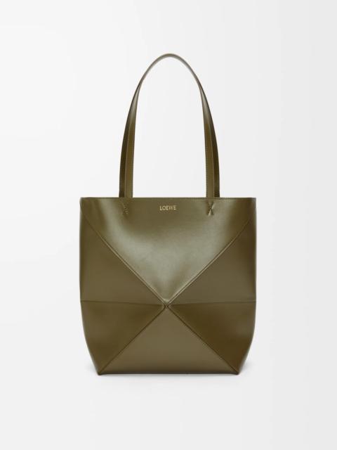 Loewe Puzzle Fold Tote in shiny calfskin