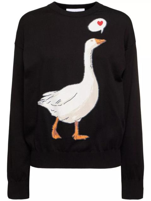 Other Designers Other - MOSCHINO Black Cotton Sweater New & Authentic