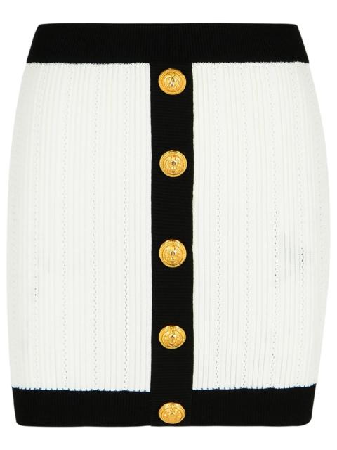 Balmain Balmain Mini Skirt White Viscose Blend Women