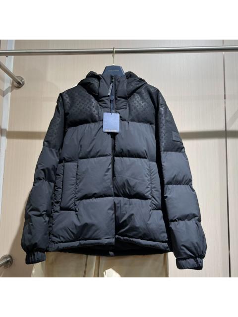 Louis Vuitton Louis Vuitton Black Panelled Monogram Embossed Down Jacket