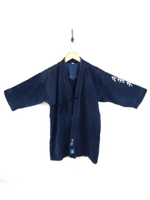 Other Designers Vintage Kendo Blue Indigo kimono Jacket Japanese Traditional