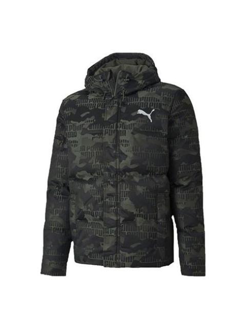 PUMA PUMA Camo Down Jacket 'Green White' 585532-64