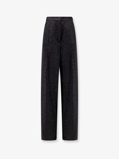 Max Mara Navigli Viscose Blend Trouser With Sequins