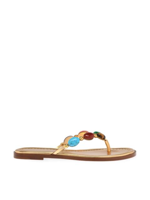 Gianvito Rossi Shanti leather thong sandals