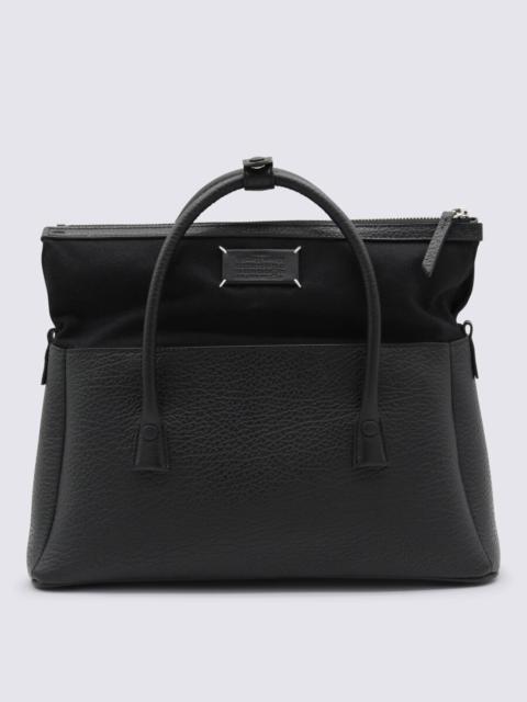Maison Margiela Maison Margiela Black Leather Top Handle Bag