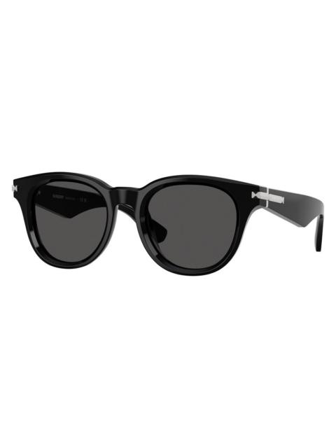 Burberry Burberry Dark Grey Round Men's Sunglasses BE4439F 300187 51