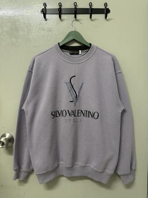 Other Designers Vintage SILVIO VALENTINO Spellout Pullover Sweatshirt