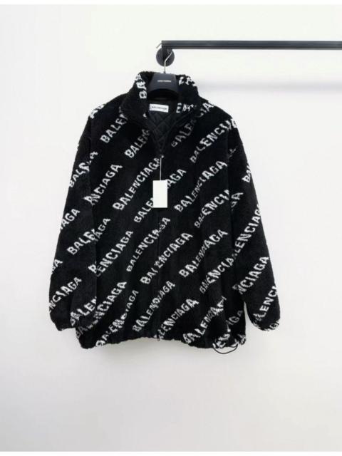 BALENCIAGA Balenciaga Black Faux-fur Zip Jacket
