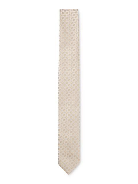 BOSS SILK-BLEND TIE WITH JACQUARD PATTERN