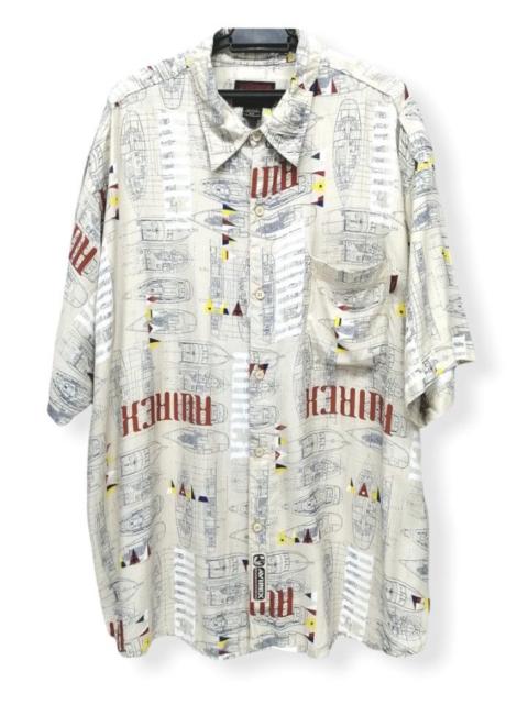 Other Designers 💥RARE💥AVIREX Model Boat Plans RAYON Shirt