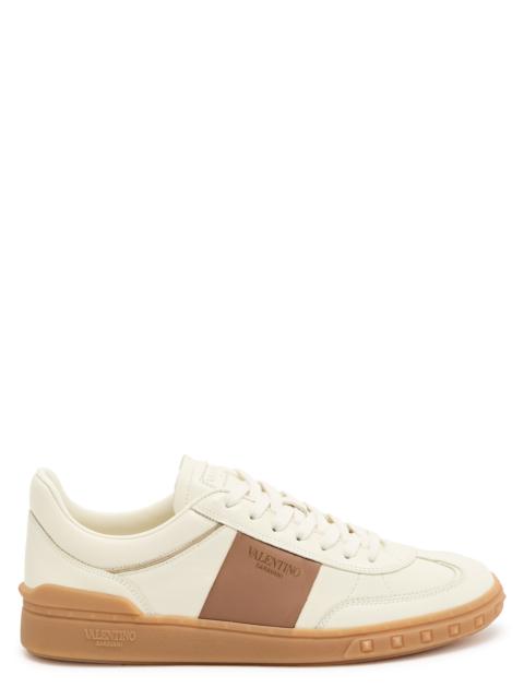 Upvillage panelled leather sneakers