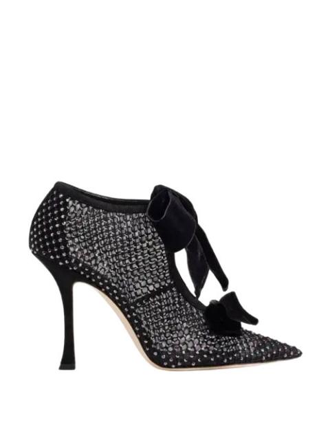 JIMMY CHOO Jimmy Choo Flaca 100 Crystal-Embellished Mesh Pumps