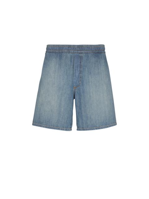 Balmain Faded denim shorts