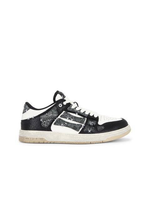 Conri様 AMIRI Leather-Trimmed Paisley-Print Canvas High-Top Sneakers