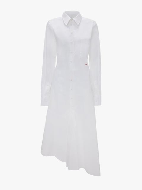 Victoria Beckham Panelled Shirt Dress In White