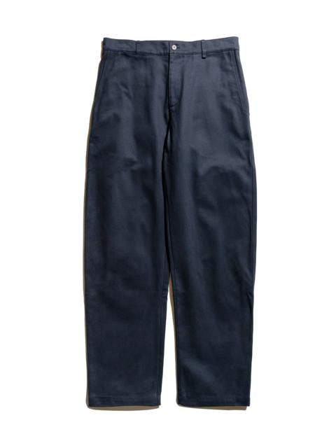 DE BONNE FACTURE Balloon Trousers Heavy Cotton Drill Dark Navy