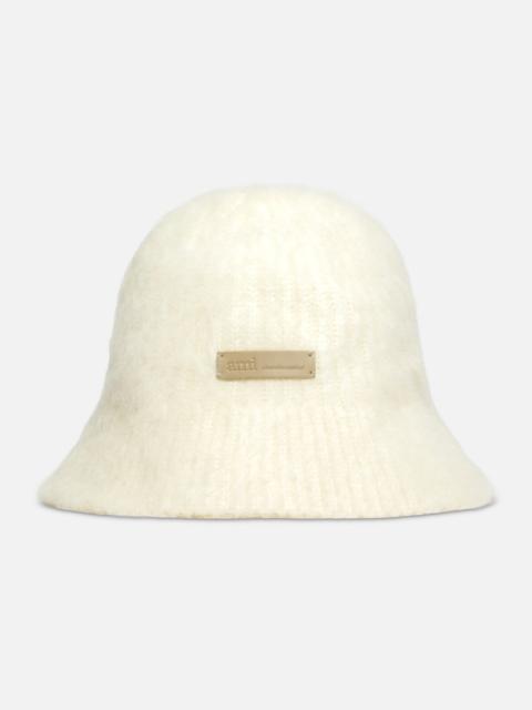 AMI Paris WHITE MOHAIR AMI BUCKET HAT