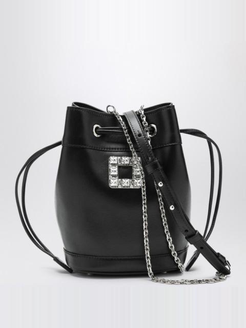【関税&送料込】Roger Vivier Black Leather Bucket Bag Tres V Roger Vivier Black Leather Bucket Bag TrèS Vivier – LOZURI®