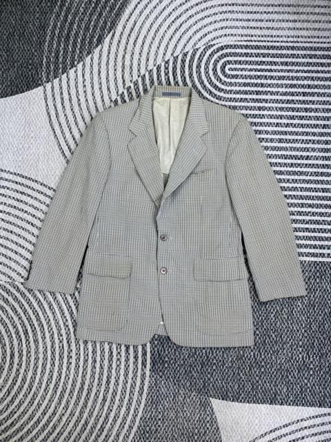 Burberry Vintage Burberrys Wool & Silk Checked Blazer