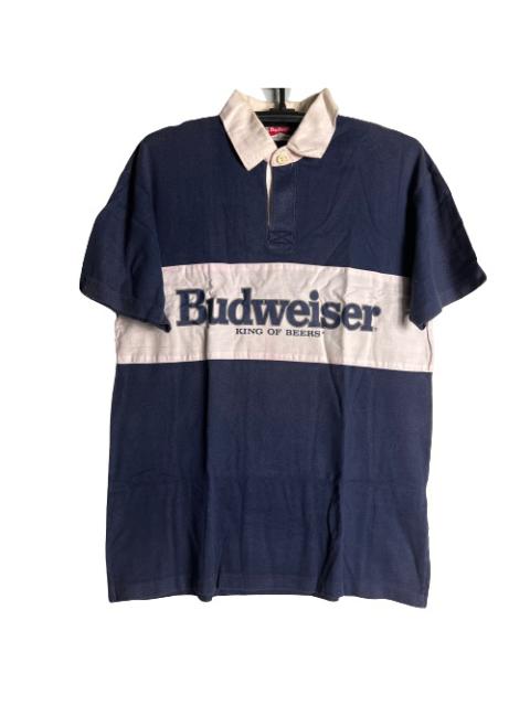 Other Designers Vintage - Vintage Budweiser Polo Shirt Logo Tee