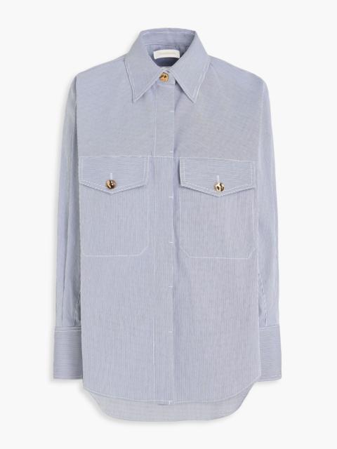 Zimmermann Striped cotton-blend shirt
