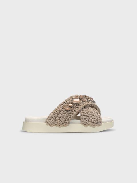 INUIKII Sandal Woven Stones  Taupe