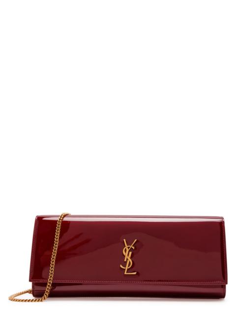 SAINT LAURENT Saint Laurent Kate Logo Patent Leather Clutch