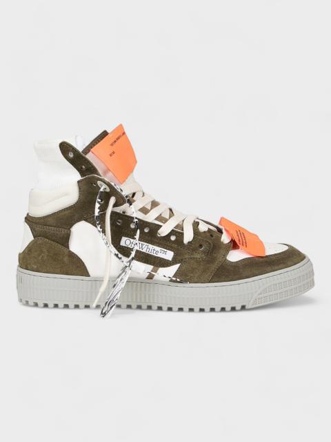 Off-White Off Court 3.0 High-Top Sneakers Khaki Green